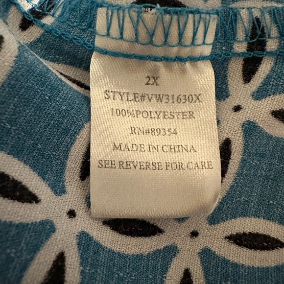 Adrienne Vittadini blouse 2X - Picture 7 of 7